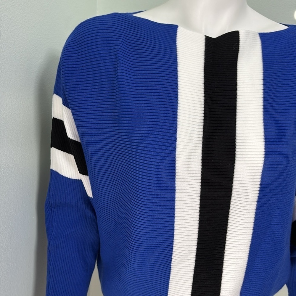 Off the shoulder batwing boat neck knit sweater - M - Picture 6 of 8